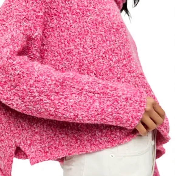 NWT Free People Pink Sweater - Picture 3 of 5